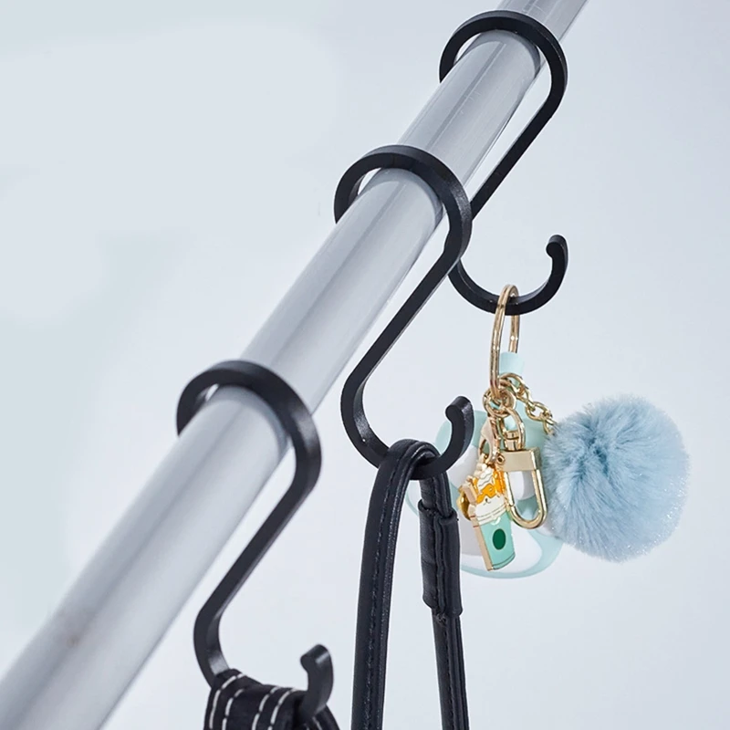 10 шт. S-образные алюминиевые крючки для одежды сумок кастрюль