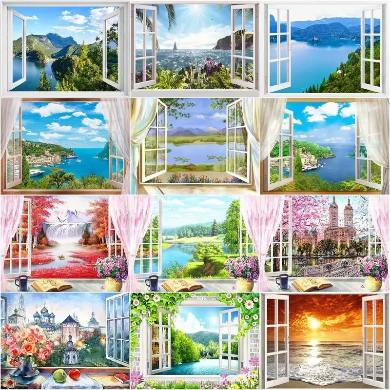 112421 DIY Digital Painting By Numbers HandPainted Oil Kill Time Home Decor Accessories