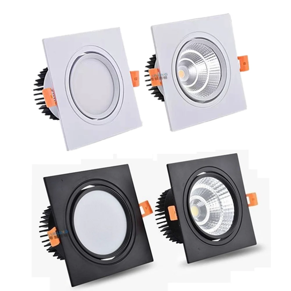 

Led Downlight Square 9W12W15W Dimmable Ceiling Recessed Techo Zigbee Spotlight Type Fixtures Living Room Indoor Lighting Lamp