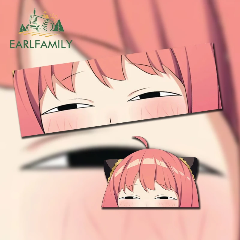 

EARLFAMILY 13cm x 4.3cm for Spy x Family Eyes Slap Vinyl Car Stickers Laptop Caravan Graffiti Decal Motorcycle Surfboard Decals