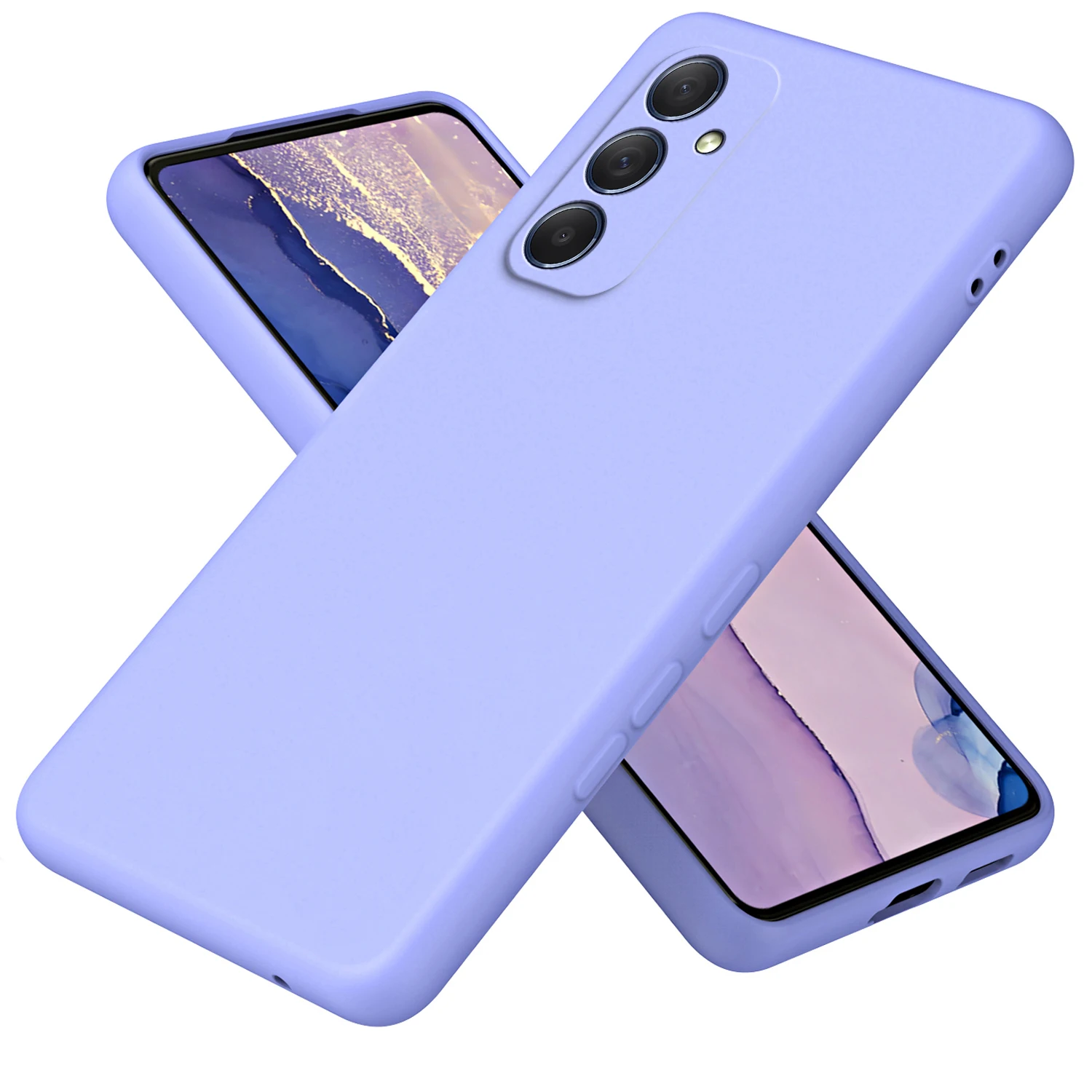 

Luxury Liquid Silicone Case For Samsung Galaxy M54 Built in Flannel Shockproof Soft Ultra-thin Phone Cover SamsungM54 GalaxyM54