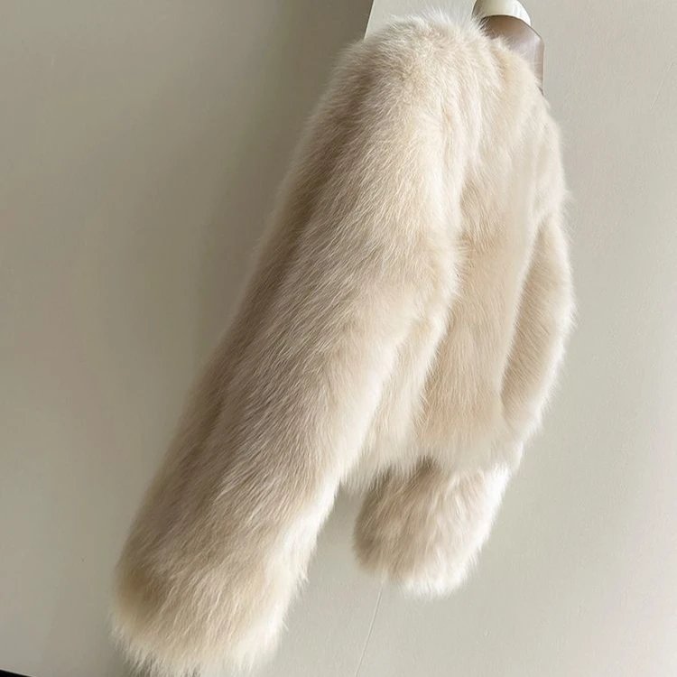 WTEMPO женское пушистое пальто из искусственного меха с воротником теплая зимняя