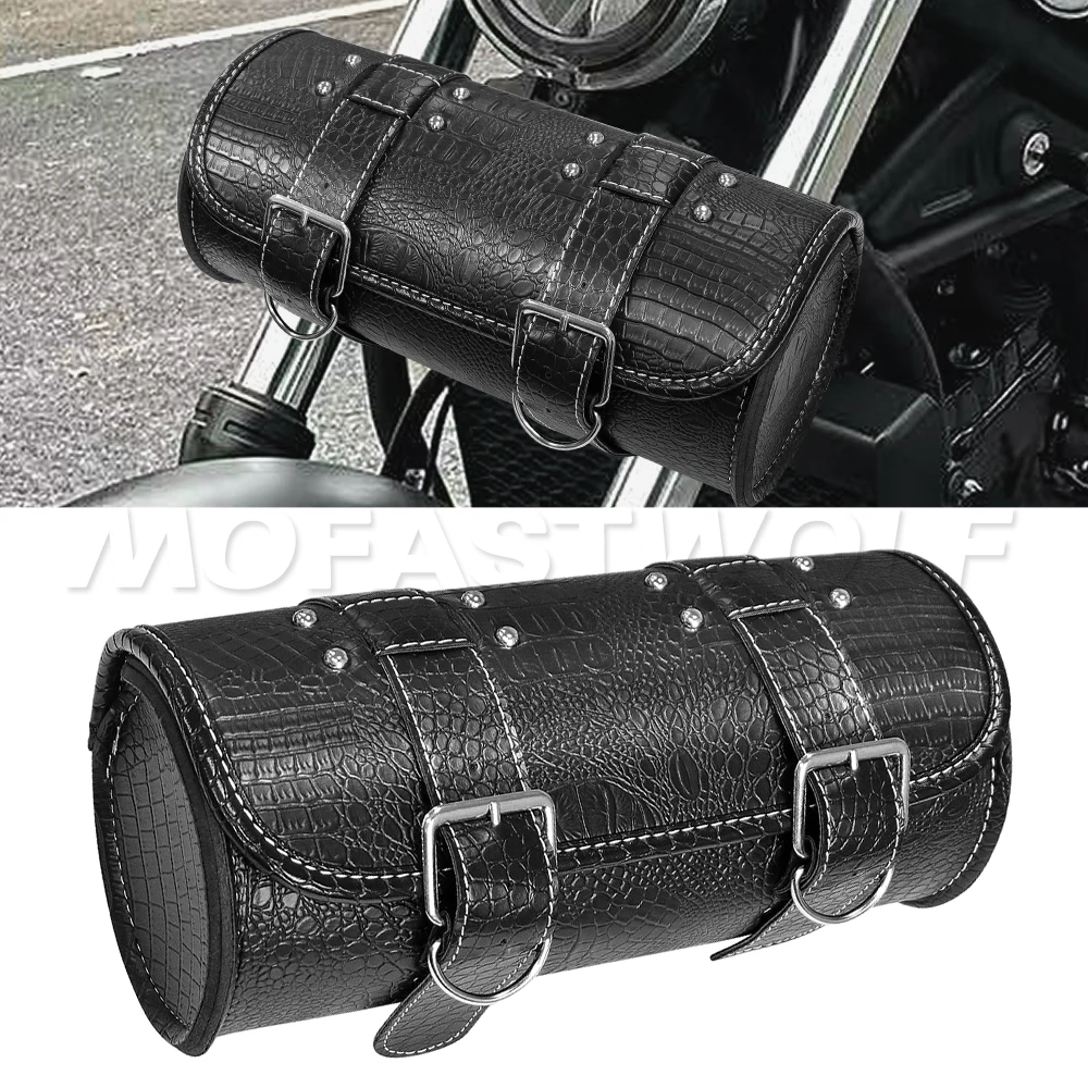 Фото Мотоциклетная сумка для Harley, Honda, Suzuki, Yamaha, Cruise Prince, с амортизацией, передняя сумка, сумка на сиденье №2