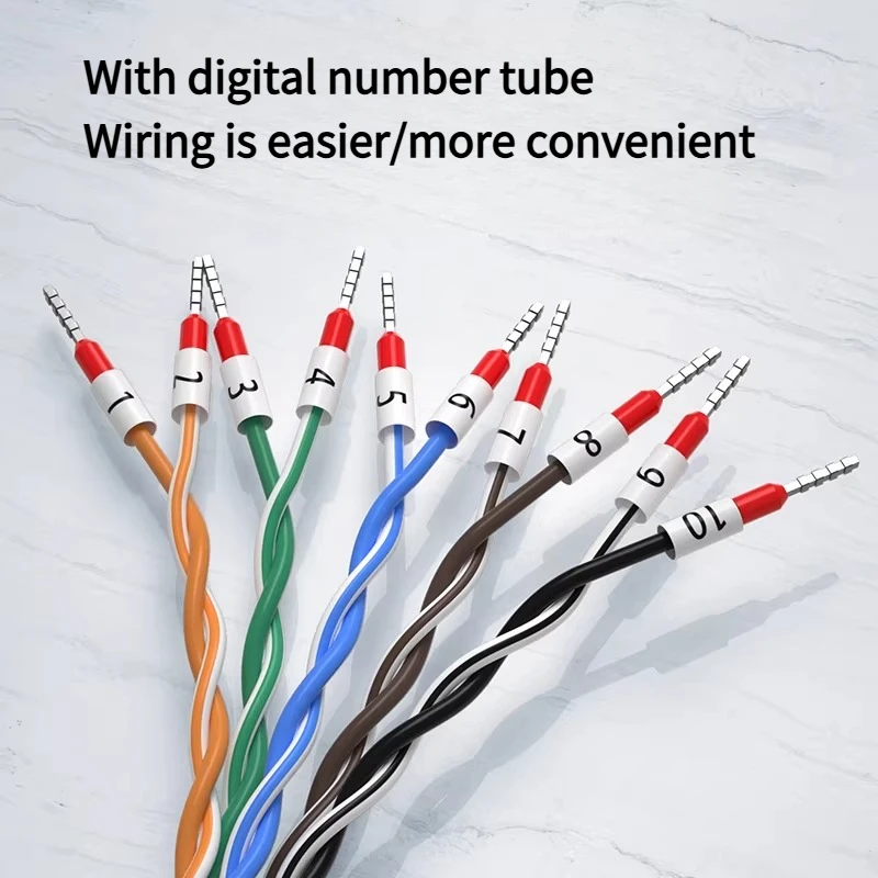 Кабельный коннектор RJ11RJ12RJ45RJ48RJ50 с нумерованными трубками, 6P6C, 8P8C, 10P10C, RJ45 на 232, одинарный коннектор (art.: 3920d4d08cf91) - 3920d4d08cf91