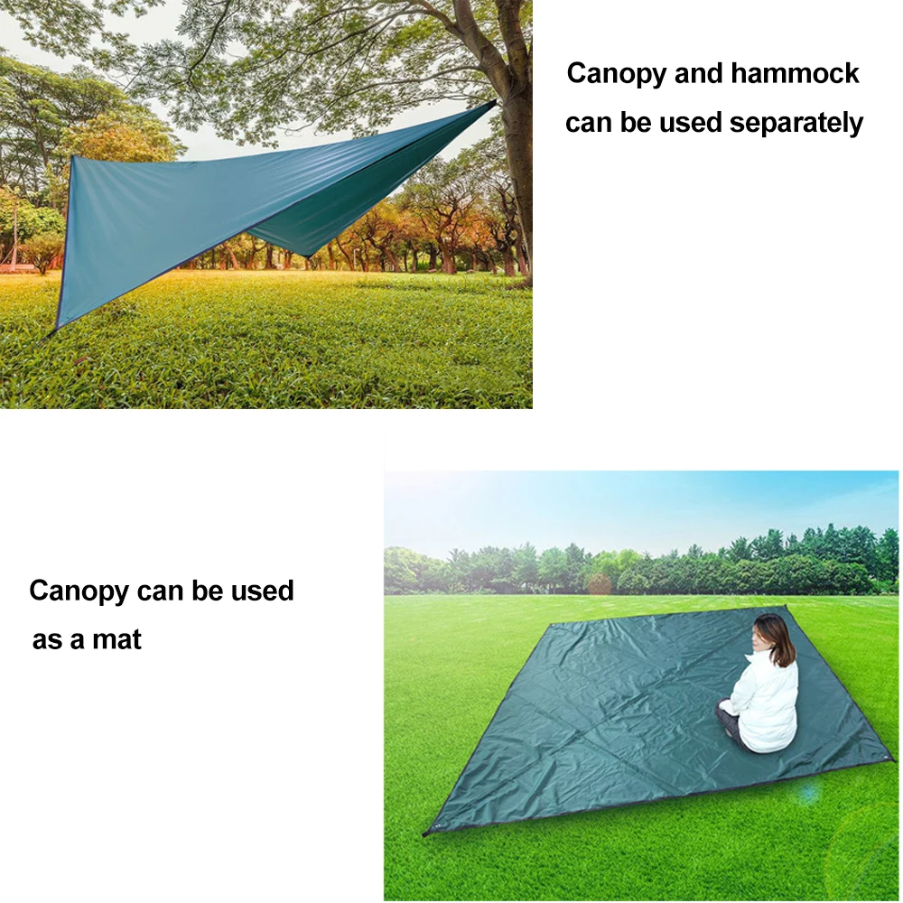 Сетчатый гамак HooRu для кемпинга подвесной двойной с москитной сеткой и