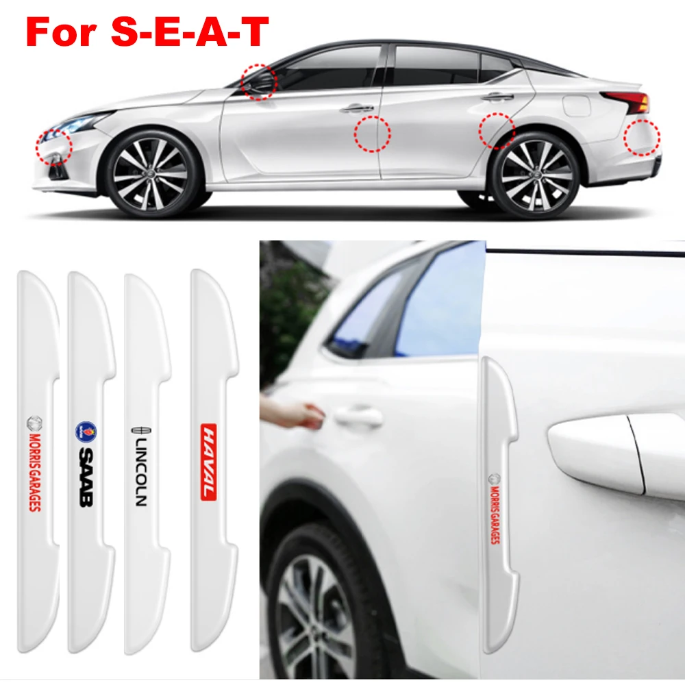 

Car Door Edge Anti Scratch Protection Bumper Strips Sticker Auto Accessories For SEAT Ibiza Leon Cupra FR Racing MK3 5f mk2 mk1