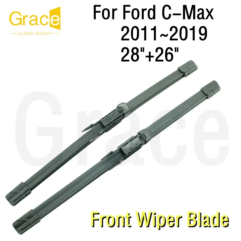 Резиновая щетка стеклоочистителя для Ford C-Max 28 дюймов + 26 2011 2012 2013 2016 2015 2017 2018 2019 2020