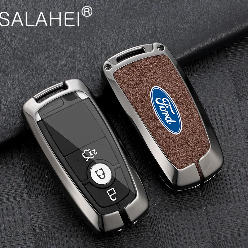 

Car Key Case Cover Holder Shell Protector For Ford Fusion Edge Mustang Explorer F150 F250 F350 Ecosport Mondeo S-MAX Ranger 2018
