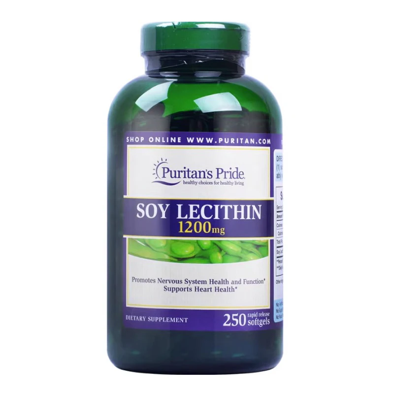 

Soy Lecithin 1200 mg Promotes Nervous System Health And Function Supports Heart Health 250 Softgels