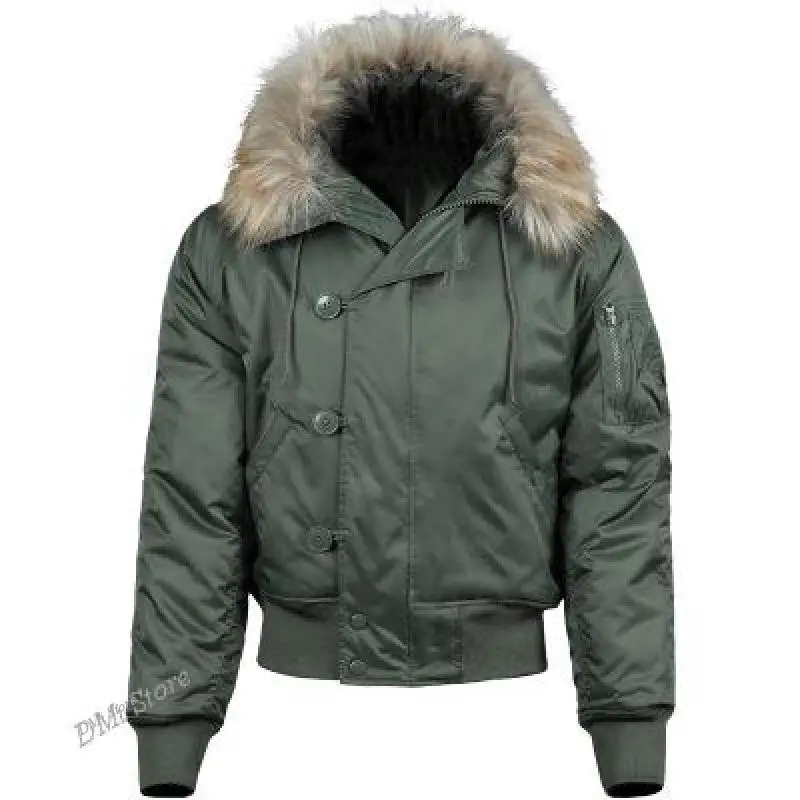 

DIMI Winter Puffer Jacket Men Canada Coat Military Fur Hood Warm Trench Camouflage Tactical Bomber Army Korean Parka
