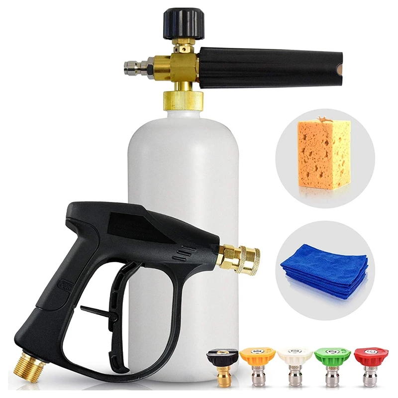 

Foam Cannon Washer - Complete Set For Cars, Including Foam Grass, To Decorate Cars, Trucks Or SUVS Pressure Washer Jet Detail Se