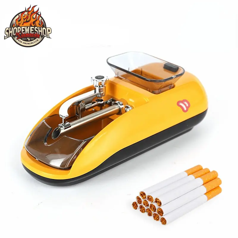 SHOREWE 6.5mm Caliber Cigarette Rolling Machine High Speed Automatic Electric Tobacco Maker Roller Tool Smoking Accessories
