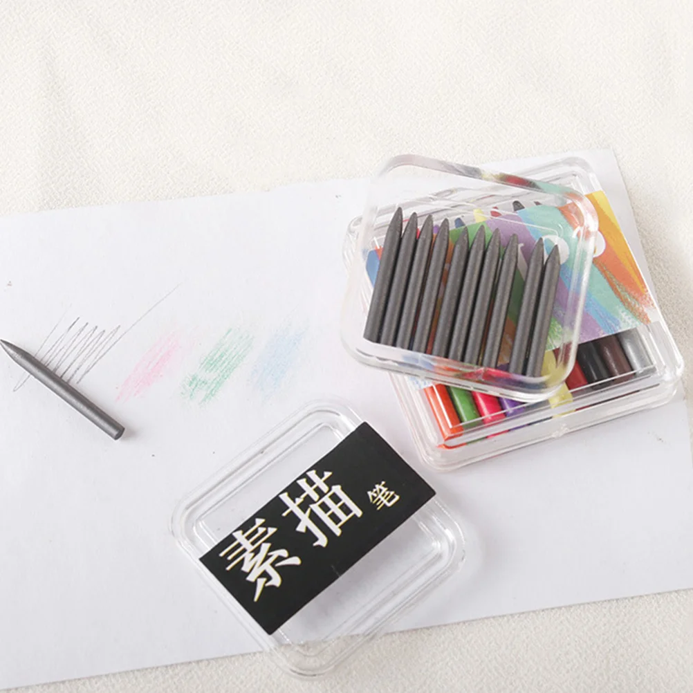 3 коробки мелки для кукольного домика ручки воска миниатюрный красочный