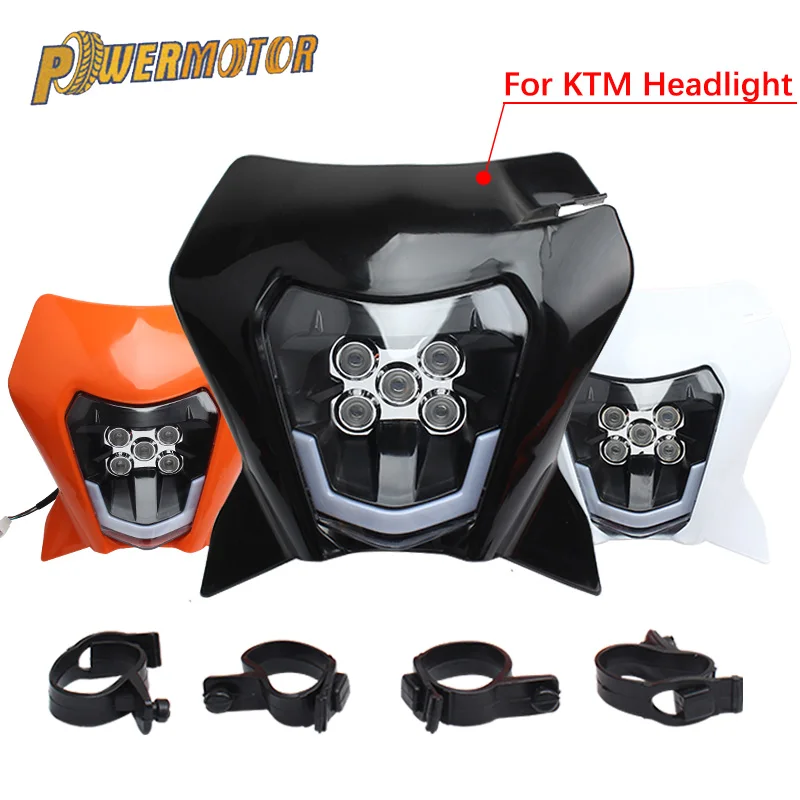 

Motorcycle LED Headlight Dual Sport Fit For EXC 300 450 690 Enduro R SMC-R XC XC-F SX 2012-2021 Motocross Dirt Bike Headlamp