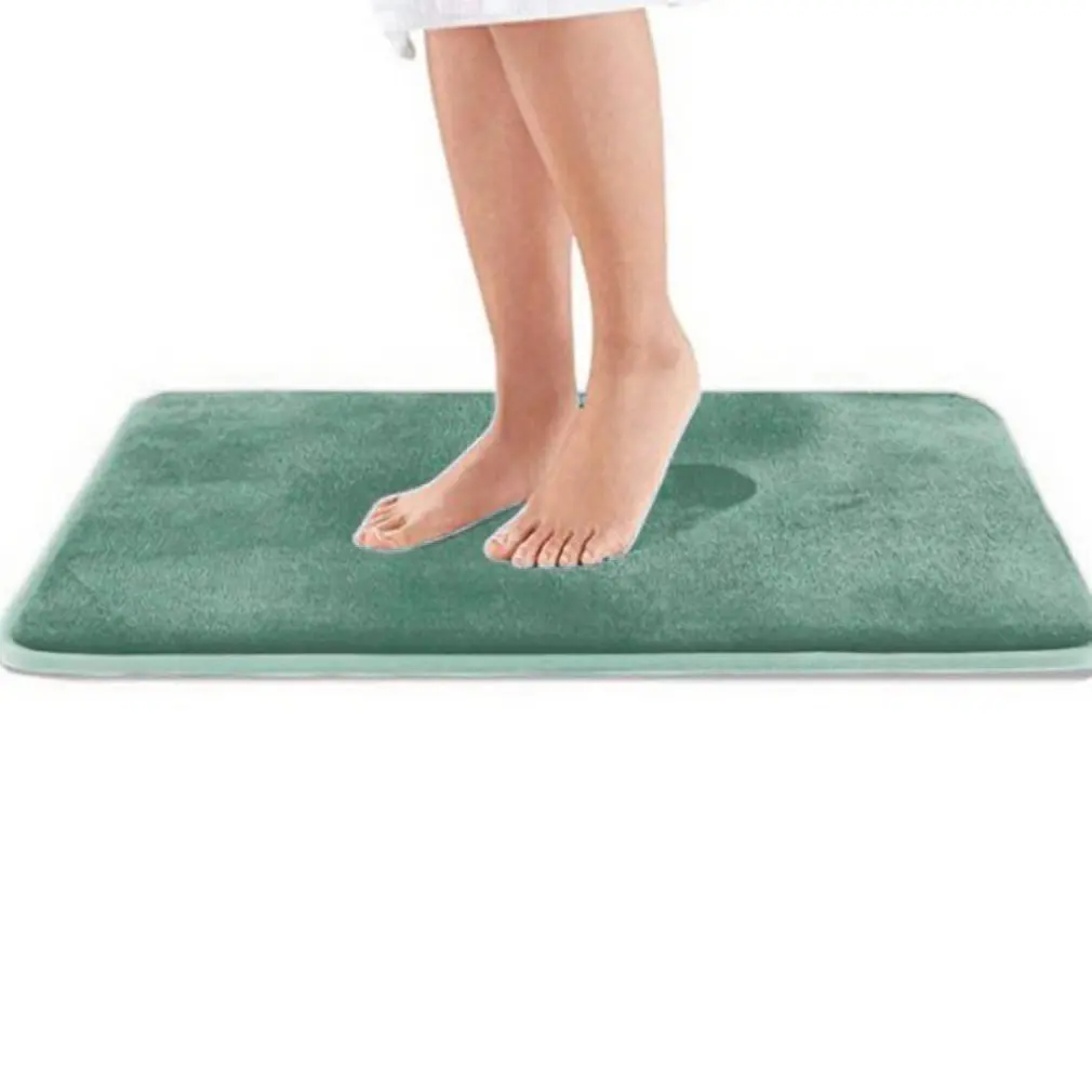 

Домашний коврик для ванной, нескользящий ковер для ванной комнаты, мягкий коралловый флисовый коврик с эффектом памяти, коврик для кухни, ту...