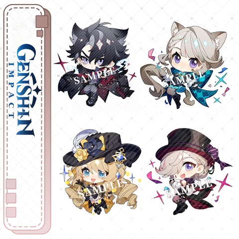 Genshin Impact Fontaine брелки акриловые 12 шт.