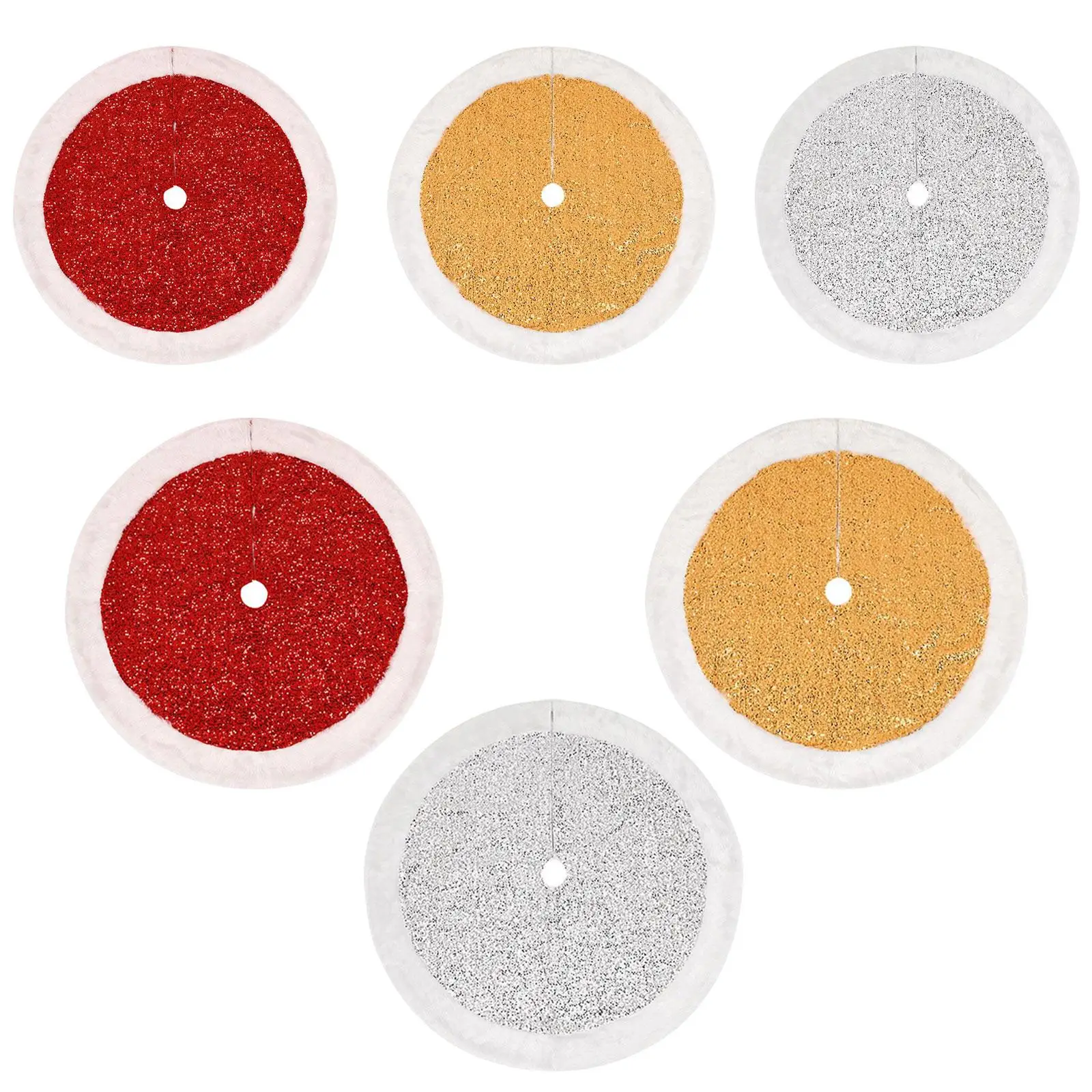 

Базовый чехол на рождественскую елку, праздничные украшения, юбка на рождественскую елку с блестками для помещений, дня рождения