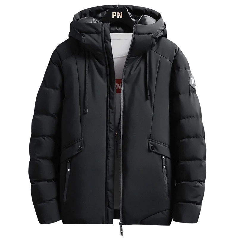 New in  Men's High-quality Winter Clothes Casual Hooded Thick Cotton Down Jacket