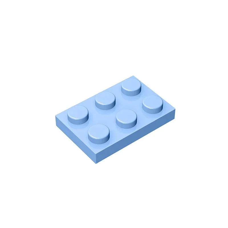 Фото Gobricks 1 шт. MOC пластина 2x3 кирпичи, совместимые с моделью 3021 03021, детали строительных блоков, детские сборки головоломки, игрушки на день рождения №2