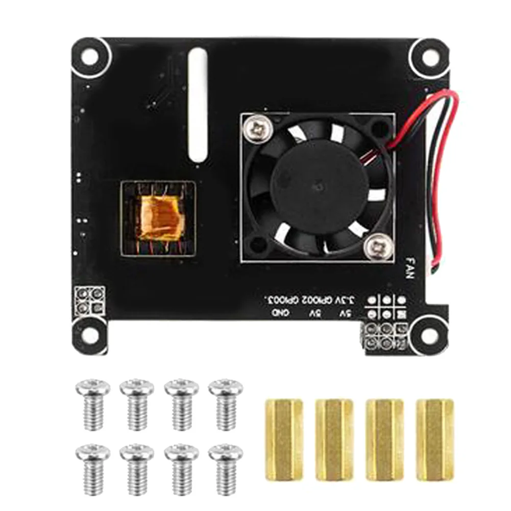 

POE Expansion Board+Cooling Fan for Raspberry Pi 4B/3B+ Gigabit Ethernet Expansion Board POE Power Supply Module