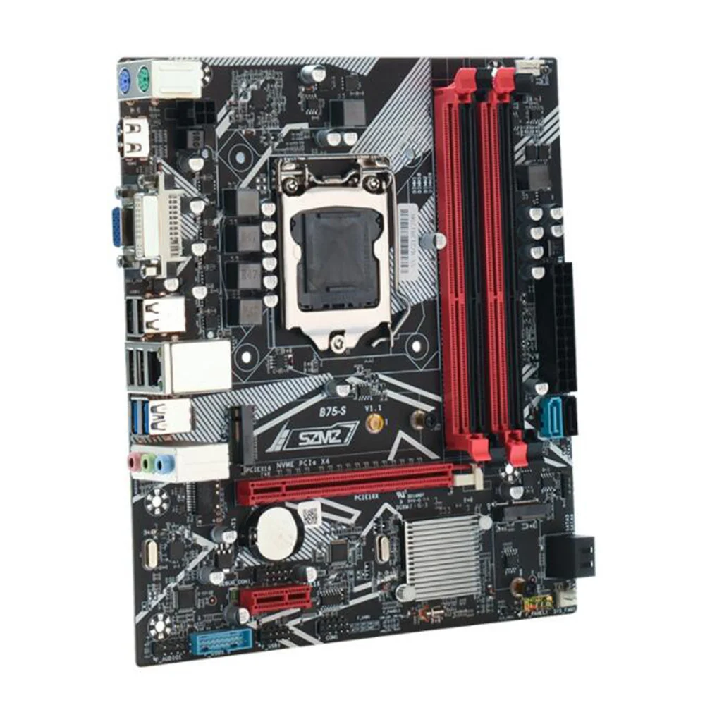 

B75 Gaming PC Motherboard Support for Intel Core I5 I7 I9 Xeon E3 V1 V2 LGA1155 CPU 4XDDR3 USB3.0 SATA3.0 NVME M.2