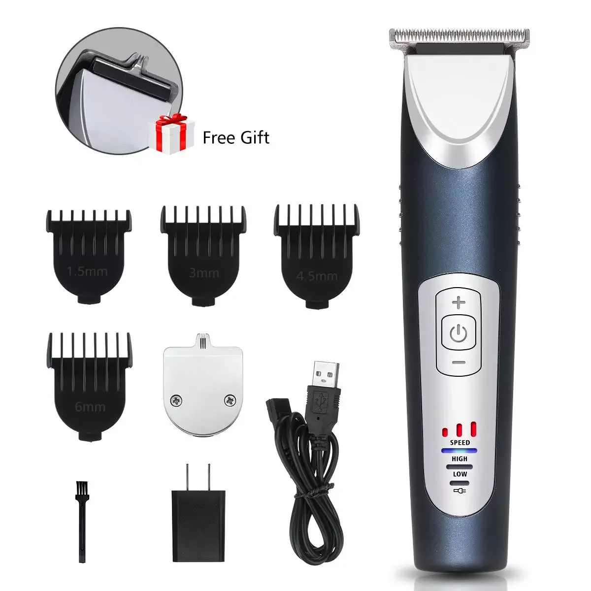 

NEW2023 Rechargeable Cordless Hair Clipper Professional Fade Hair Trimmers Set Liners Close Cutter for Men Kids Family