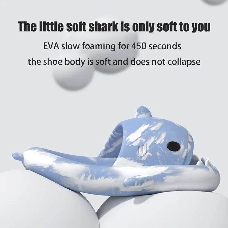 Litfun Platform Shark Slippers For Women Men Summer Fashion Shark Slides Home Couple Thick Soled Non-slip Sandal Beach Flip Flop