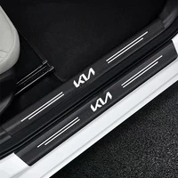 car door sill carbon fiber threshold stickers protector strip for kia kn k5 k3 sportage picanto ceed rio 2 3 4 accessories