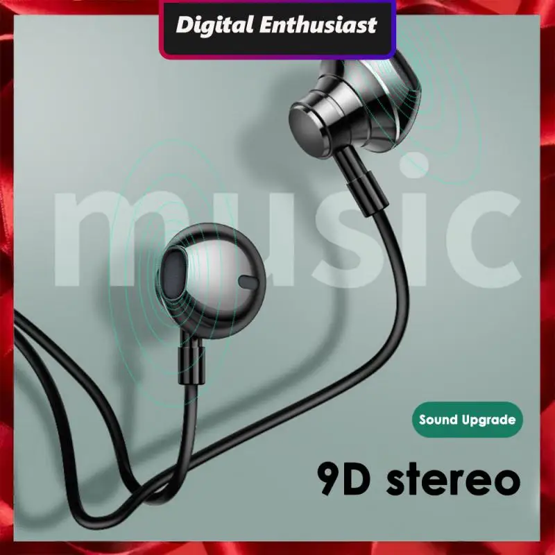 

Stereo Headphones Type-c Super Bass Sports Earphones 3.5mm Earbuds For Iphone For Samsung In-ear Earphone High Quality With Mic