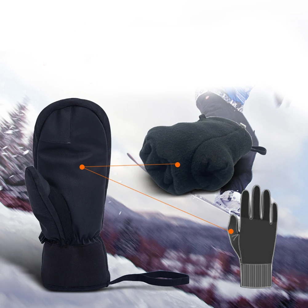 

Ski Gloves Snowboard Gloves Windproof Non-slip Polyester Touch Screen Warmth Waterproof Wear-resistant Durable