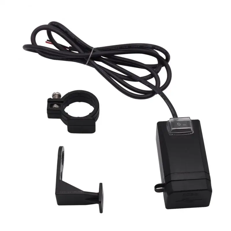 

Universal 12-24v Motorcycle Mobile Phone Charger Dual Usb QC3.0 Fast Charge Switch Modified Motorcycle Electronics Accessories