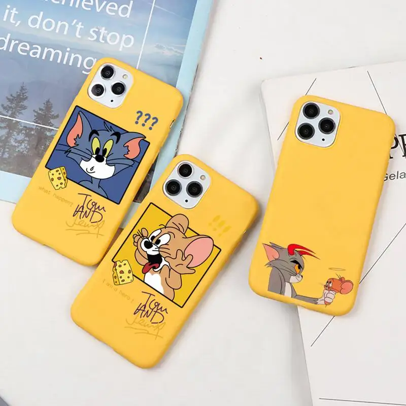 Чехол с забавной мультяшной мышью Томом и Джерри для телефона iphone 13 12 11 Pro Max Mini XS 8 7