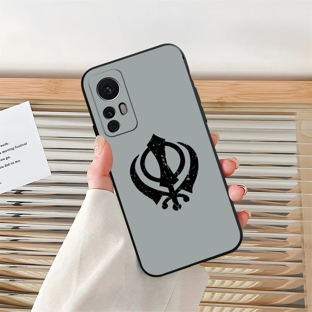 Чехол для телефона Sikh Khanda Sikhism Xiaomi Redmi Note 13 14 10 12 Pro POCO F4 F5 X5 11T Lite Ultra Shell Coque