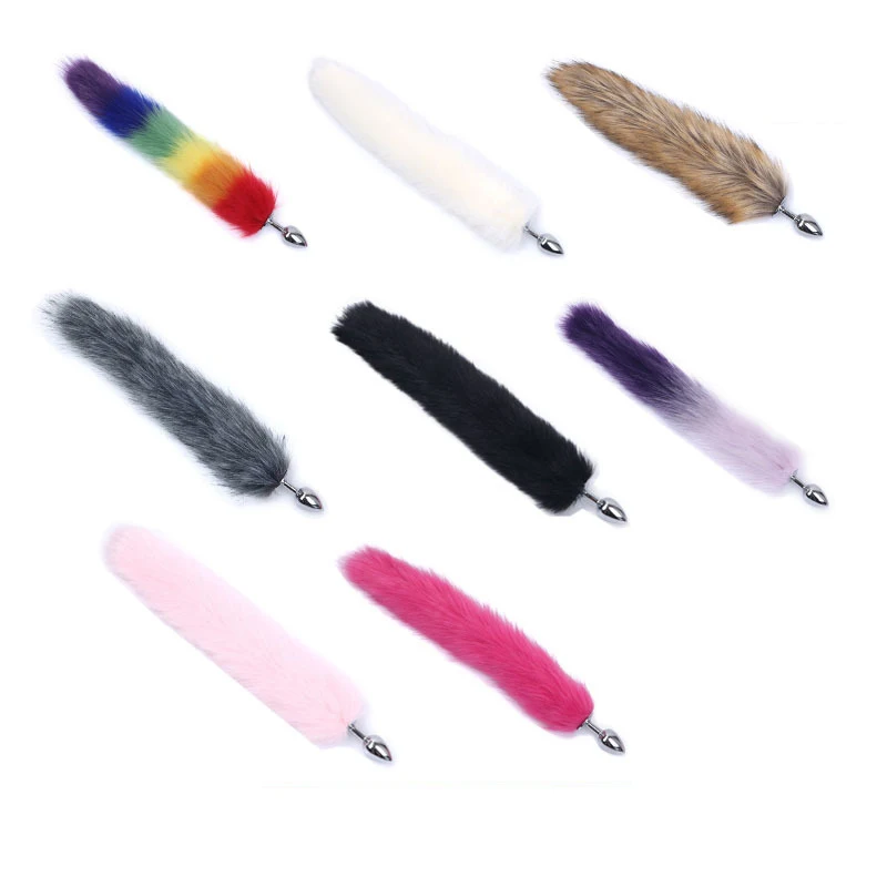 Лисий хвост Анальная пробка Металлические товары для взрослых Анальные