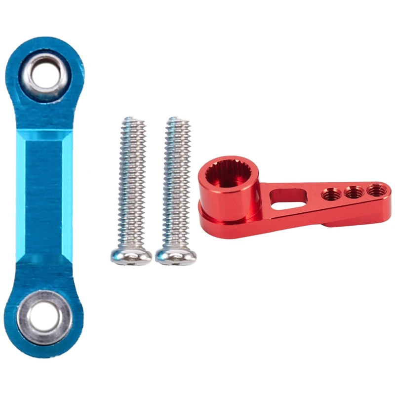 

1Set Servo Rudder Rod Metal For Wltoys A959-B A969 A979,Blue & 1 Pcs 25T Servo Arm Horn For Wltoys A949 A959-B A969