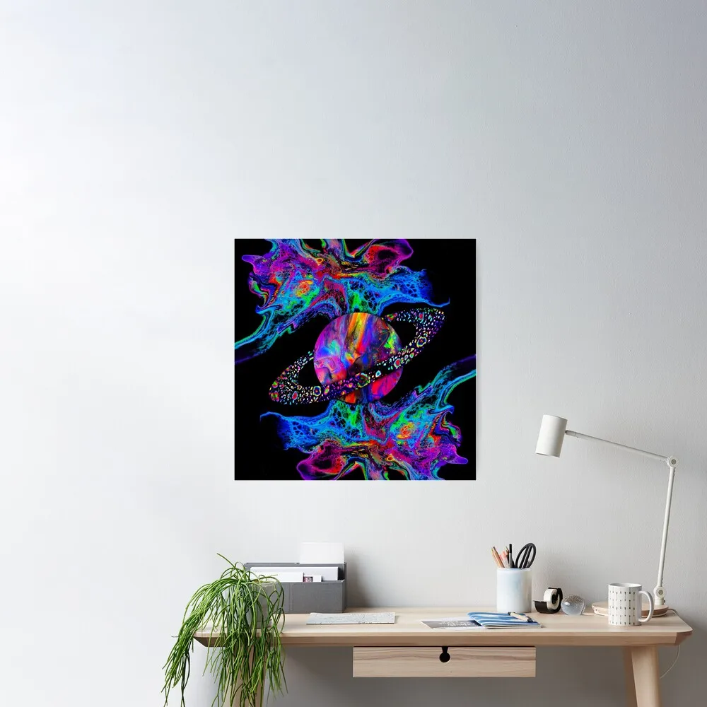 

Cosmic Trip (Tall) Poster Decor Modern Wall Print Room Vintage Home Art Mural Decoration Funny Painting No Frame