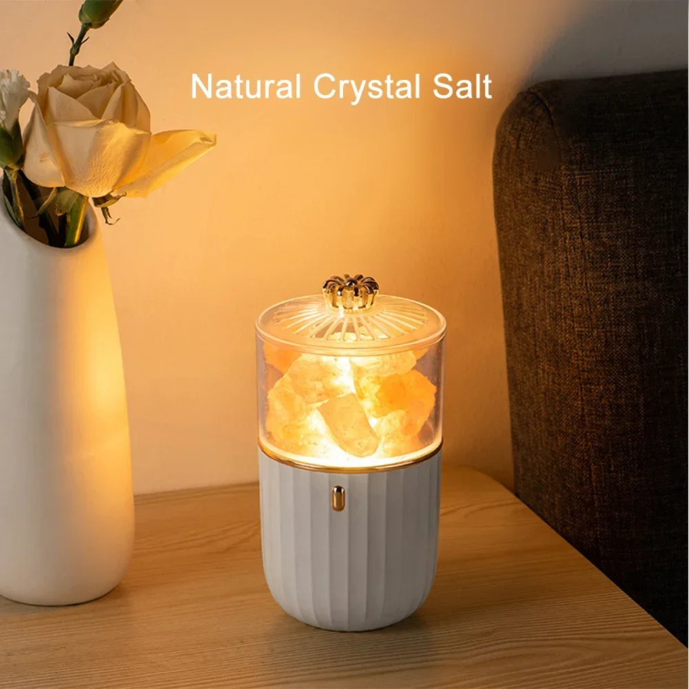 Перезаряжаемая ароматерапевтическая атмосферная соляная лампа ночник