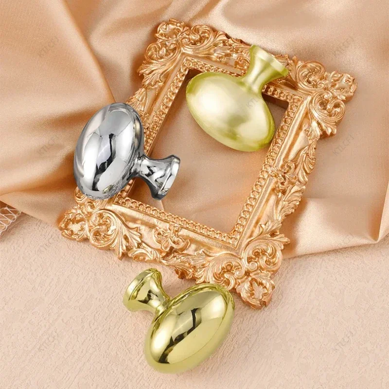 Итальянская овальная дверная ручка шкафа латунный ящик золото серебро