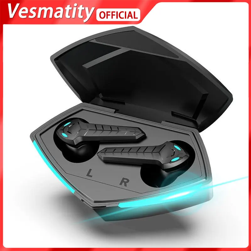 

Лидер продаж 2022, оригинальная гарнитура Vesmatity Bluetooth 5,1, TWS наушники, 9D стерео спортивные наушники, игровые беспроводные наушники, беспроводны...