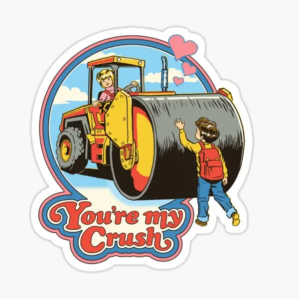 

You Re My Crush 5PCS Stickers for Living Room Room Laptop Kid Home Cute Cartoon Art Funny Background Decor Car Bumper Anime