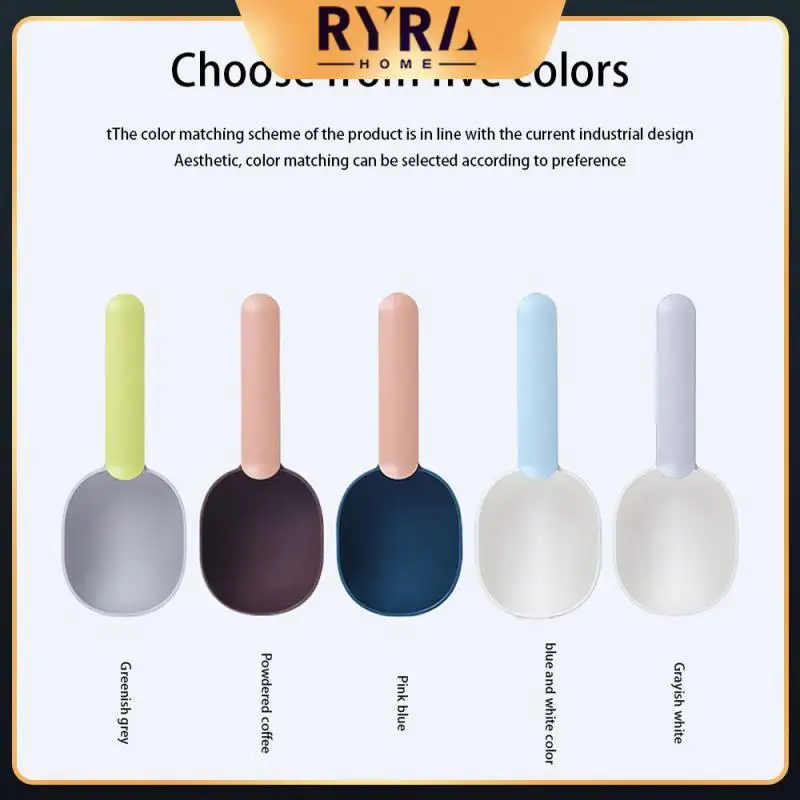 

Cat Food Dog Food Spoon Flat Bottom Design Comfortable Grip Pet Food Spoon Easy To Clean Food Shovel Durable Pet Feeding Spoon