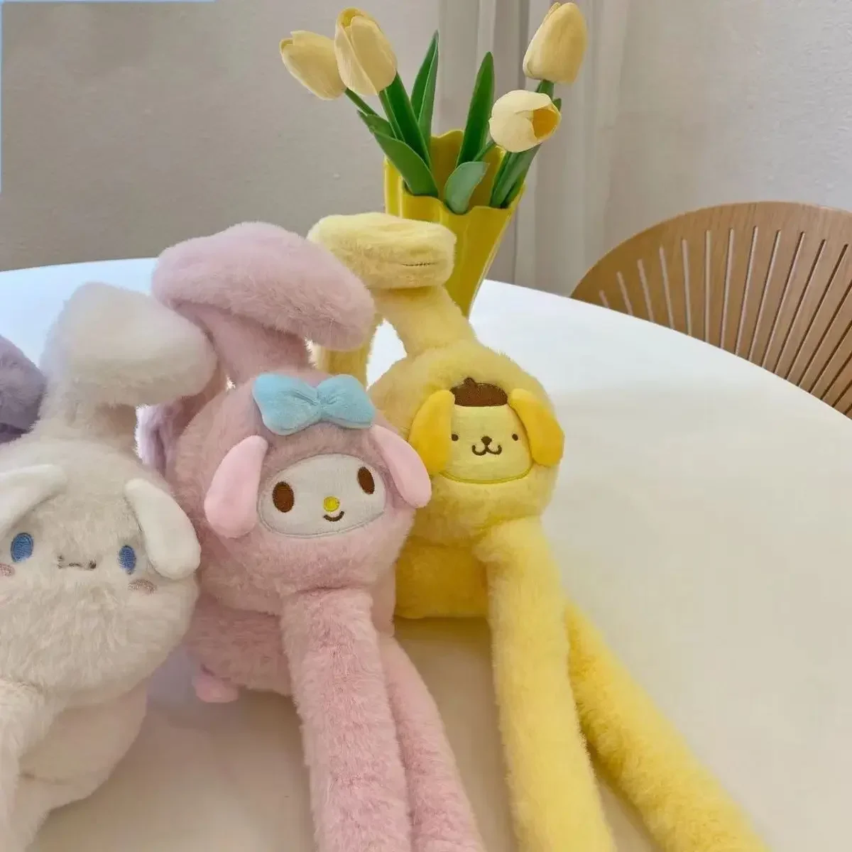 Sanrio Cinnamoroll наушники кавайные уши движущиеся детские теплые с героями