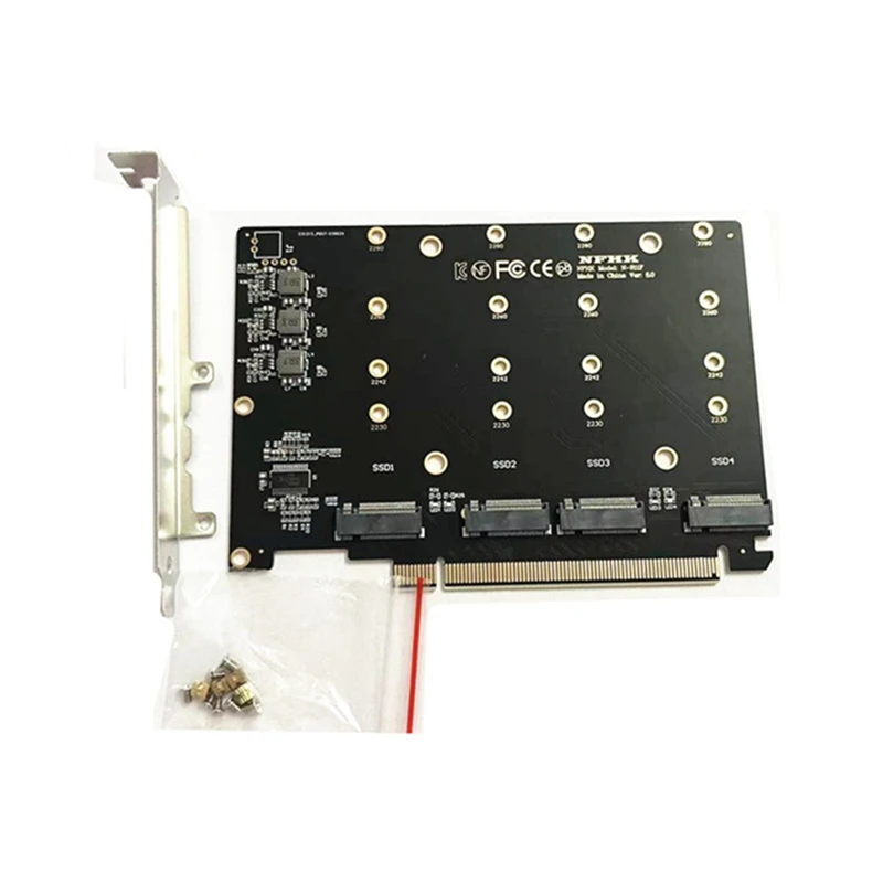 Pcie 4 0 X16 карта-адаптер для жесткого диска Nvme M.2 SSD-карта многофункциональный