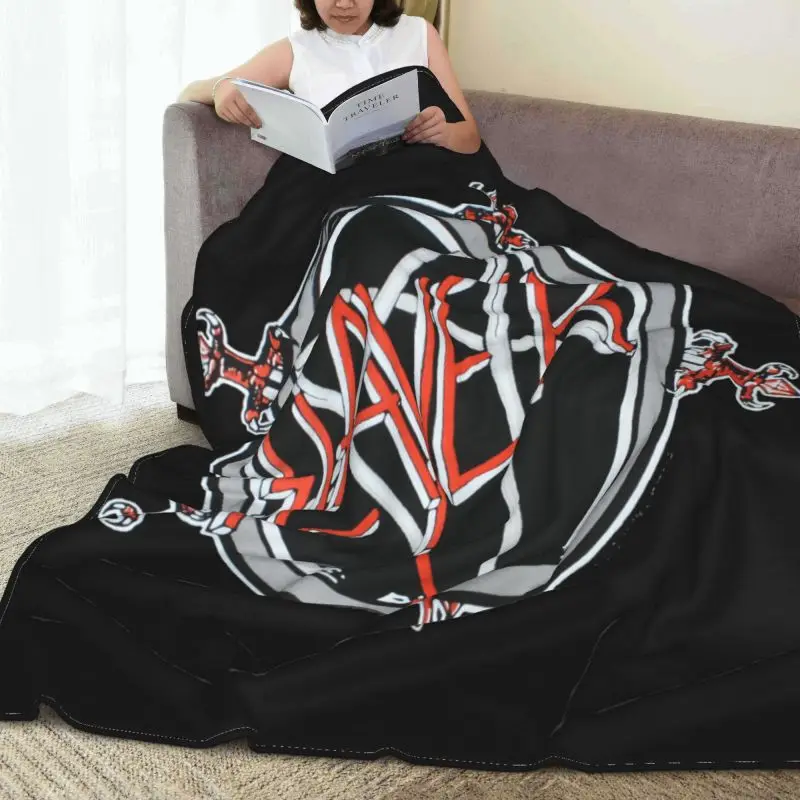 Металлическое одеяло Slayer с логотипом пентаграммы Осеннее покрывало дышащее из