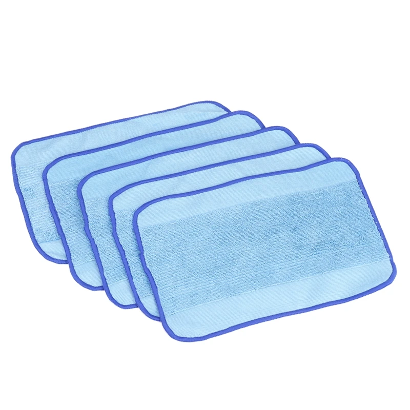

5-Pack Wet Microfiber Mopping Cloths Washable&Reusable Mop Pads Fits For Irobot Braava 380 380T 320 321 Mint 4200 4205 5200 5200