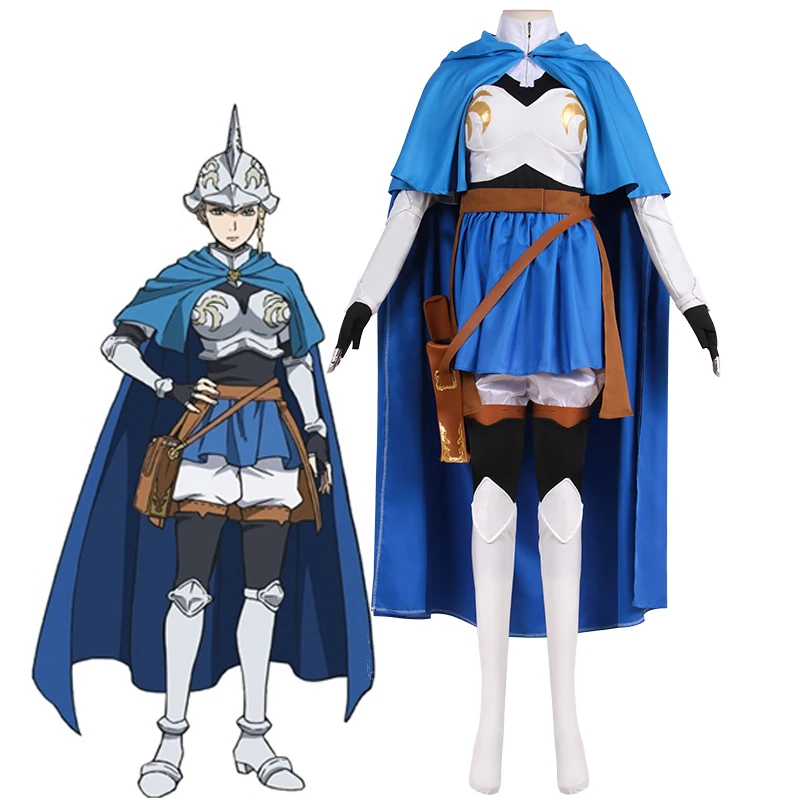 

Anime Black Clover Charlotte Roselei Cosplay Costumes Rose Magic Knights Uniform Outfits Halloween Carnival Suit For Women Girls