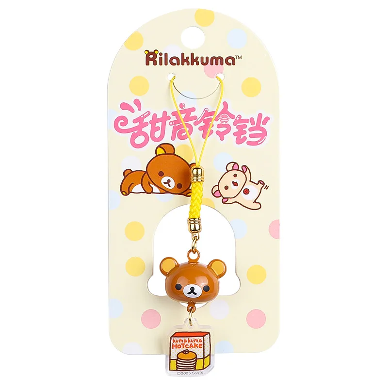 Фото Новый креативный брелок-ремешок для телефона Rilakkuma, стильный брелок для пары, яркий и красивый, для студенческого пенала, для наушников, изысканный кулон №5