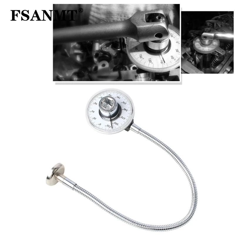 

360° Adjustable Drive Angle Gauge Torque Wrench Meter Measure Drive Torque Angle Gauge 1/2" Drive Torque meter Wrench Set