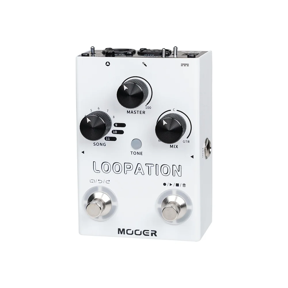 Фото Педаль лупера Mooer MVP3 Loopation: неограниченное накладывание звуков, запись, фантомное питание 48В, входы XLR и 1/4 дюйма, для живых выступлений №1