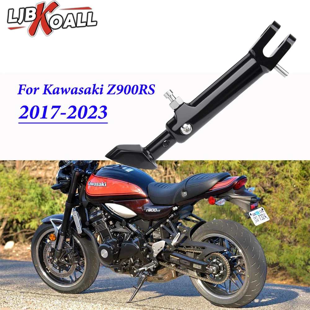 

Z900 RS Motorcycle Accessories Aluminum Adjustable Kickstand Foot Side Kick Stand Support For Kawasaki Z900RS ZR900 2017-2023